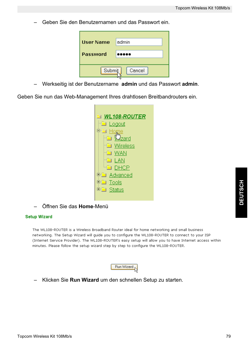 Topcom Wireless Kit 108MBPS User Manual | Page 79 / 100