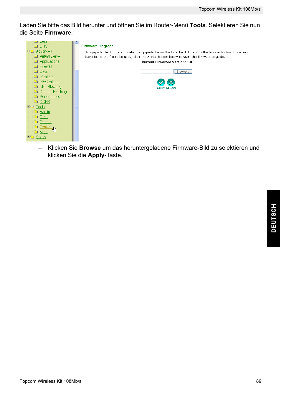 Topcom Wireless Kit 108MBPS User Manual | Page 89 / 100