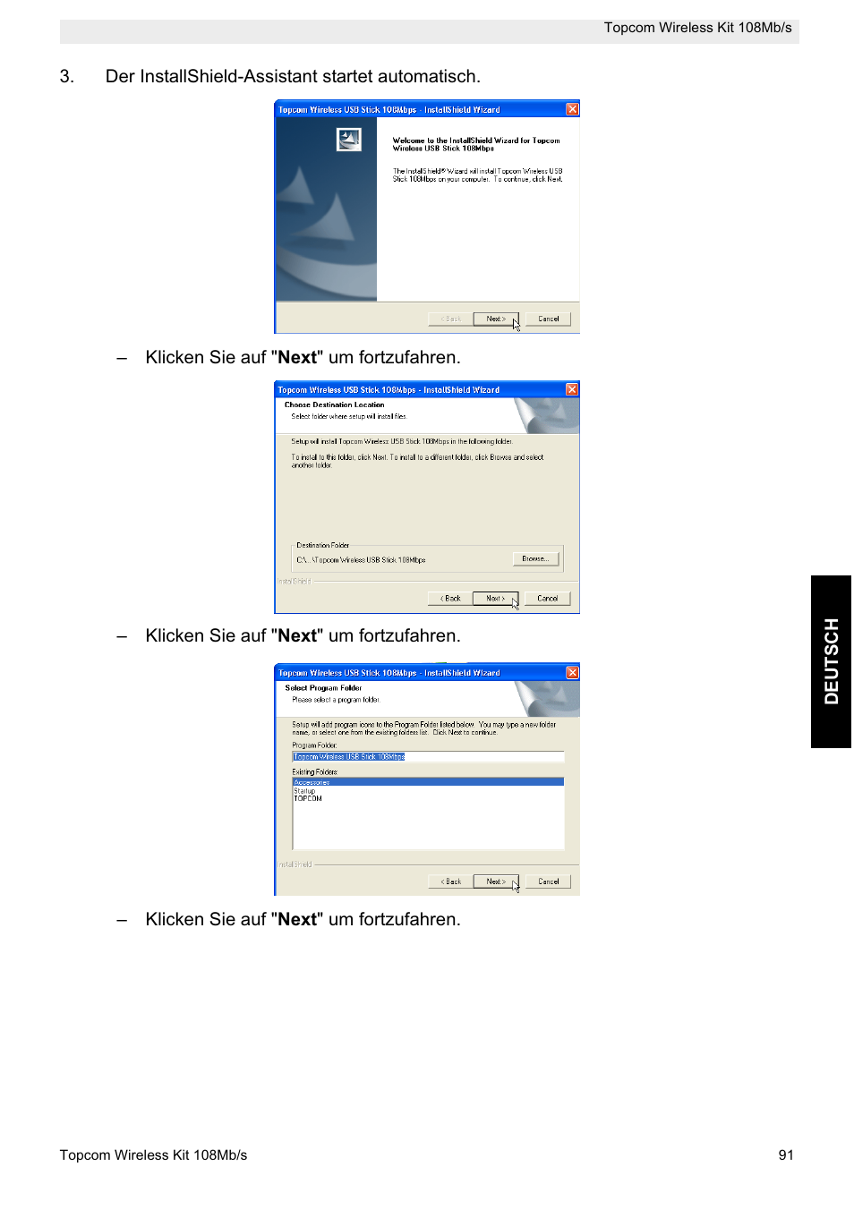 Topcom Wireless Kit 108MBPS User Manual | Page 91 / 100