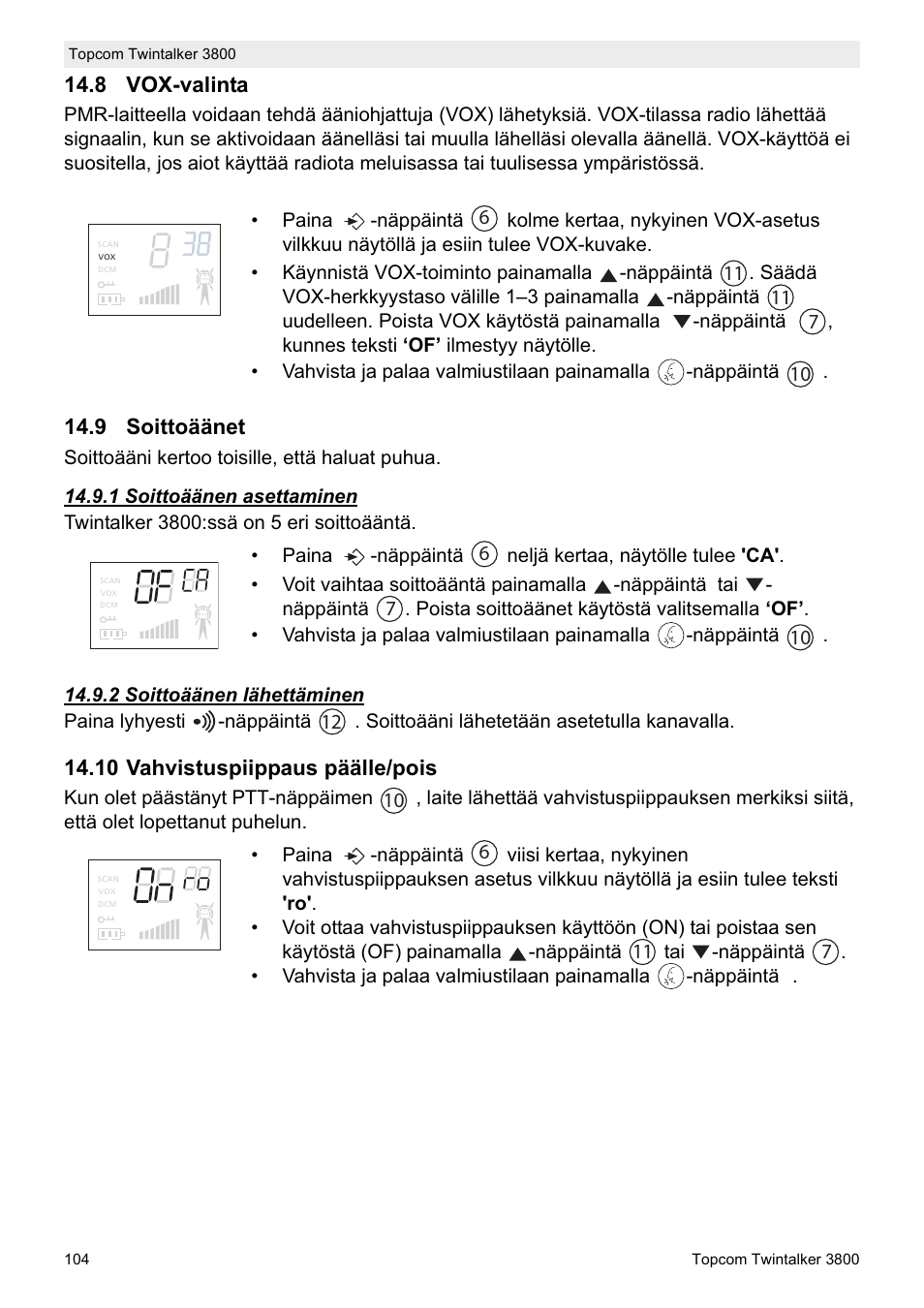 Topcom Twin Talker 3800 User Manual | Page 106 / 188