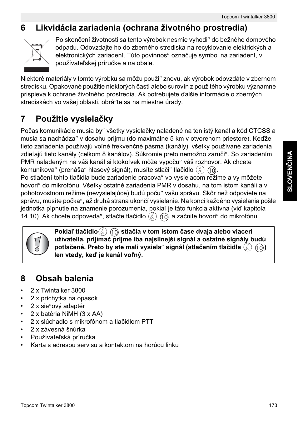 Topcom Twin Talker 3800 User Manual | Page 175 / 188