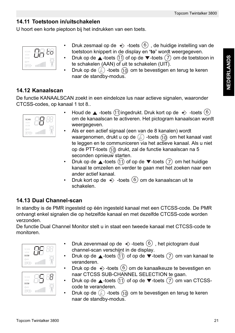 Topcom Twin Talker 3800 User Manual | Page 23 / 188