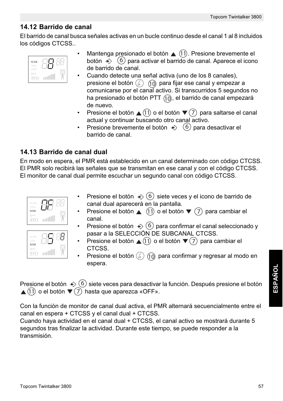 Topcom Twin Talker 3800 User Manual | Page 59 / 188