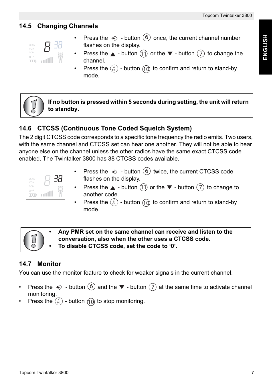 Topcom Twin Talker 3800 User Manual | Page 9 / 188