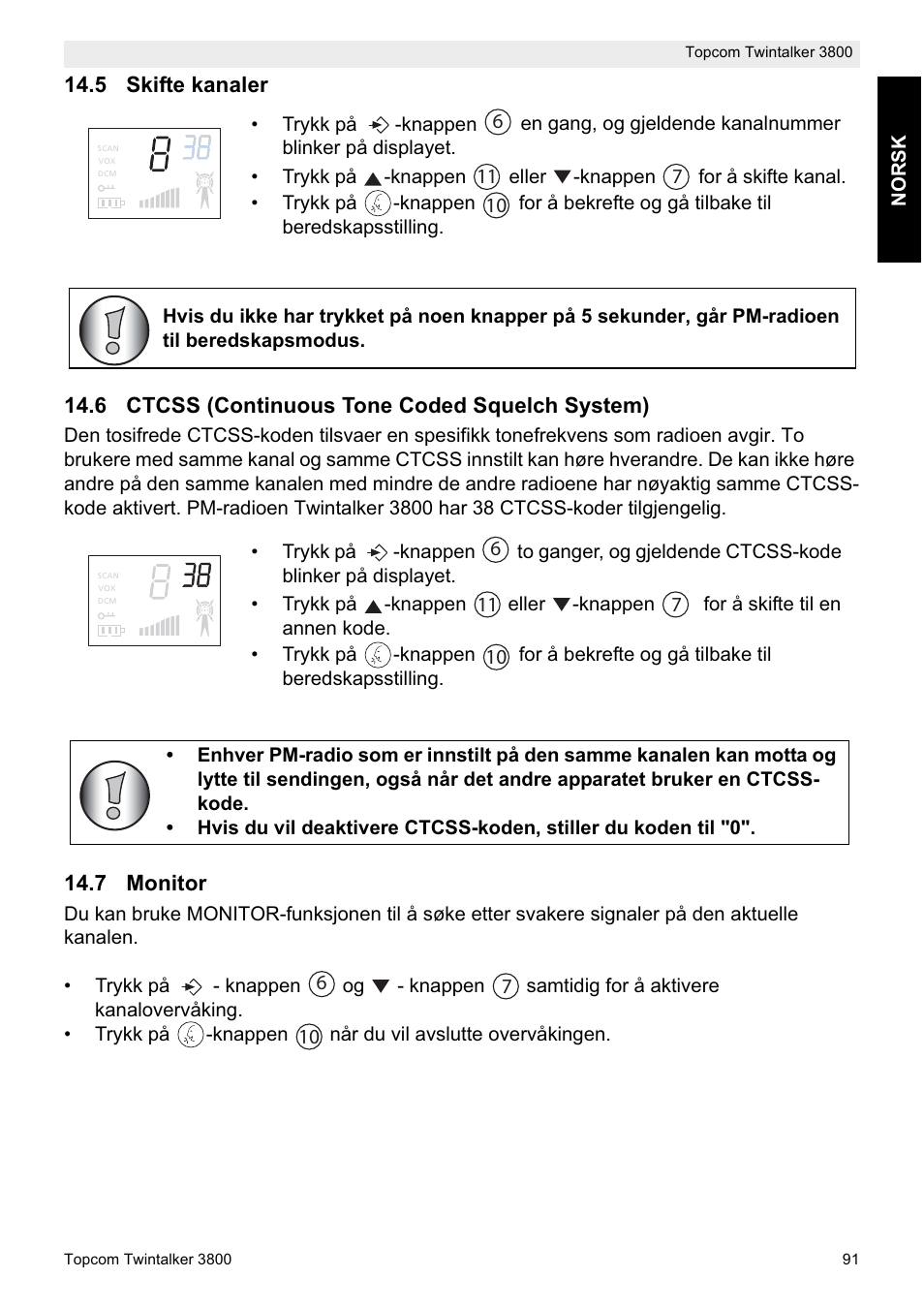 Topcom Twin Talker 3800 User Manual | Page 93 / 188