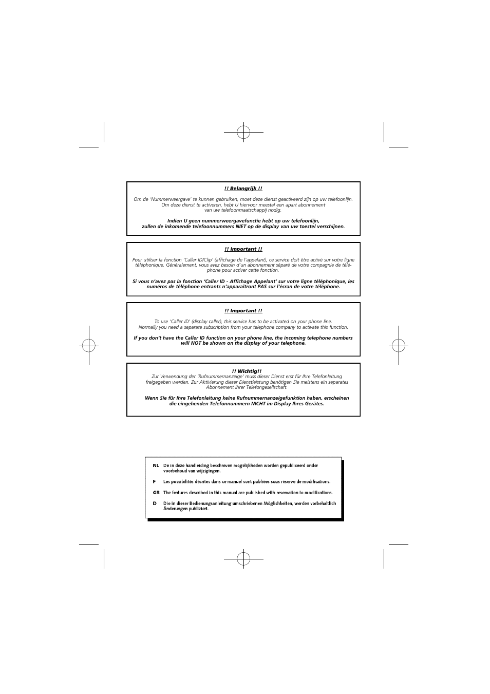 Topcom BUTLER 1410 User Manual | Page 3 / 120