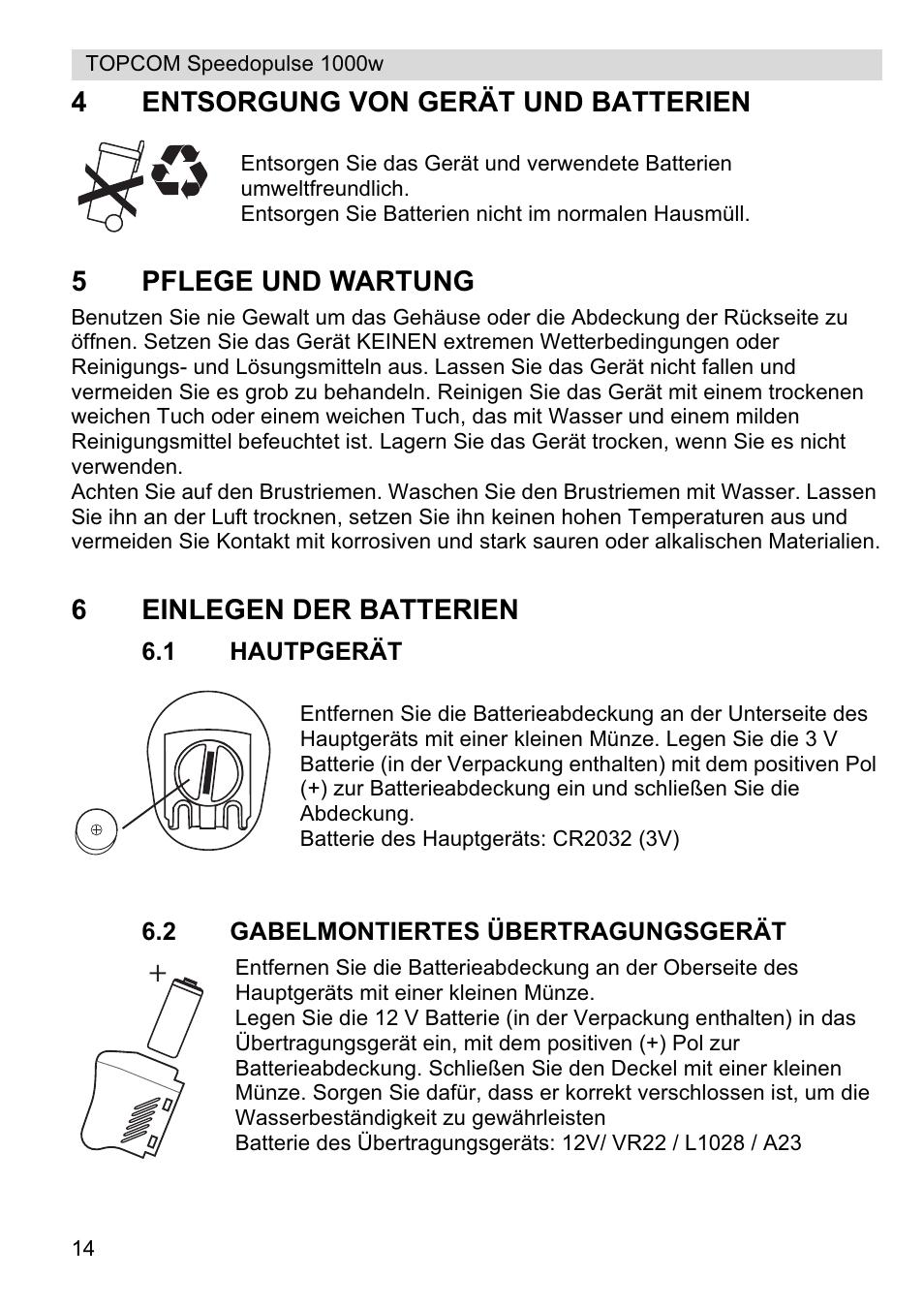 Topcom Speedopulse 1000W User Manual | Page 14 / 88