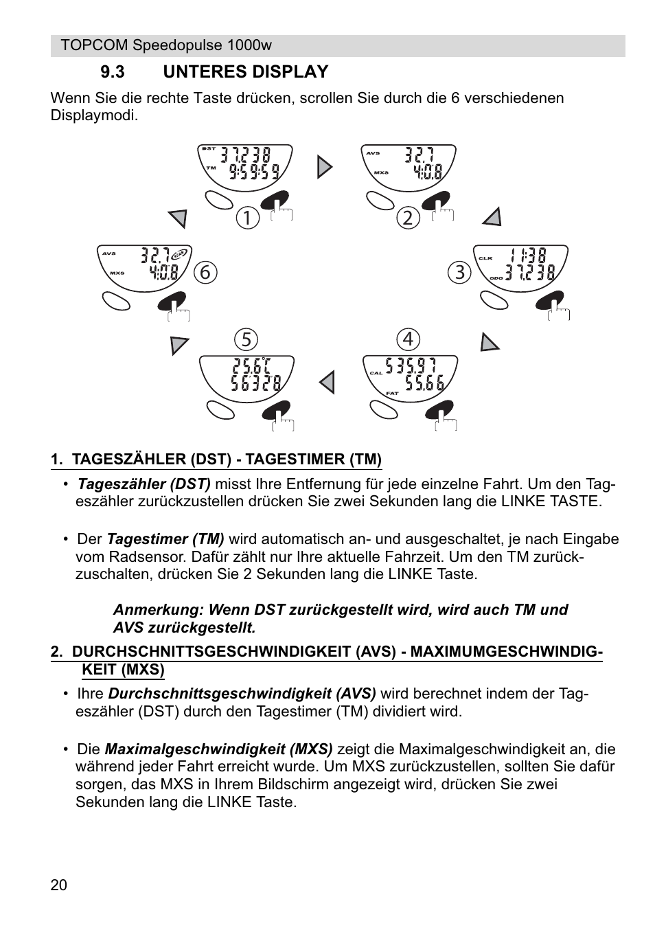 Topcom Speedopulse 1000W User Manual | Page 20 / 88