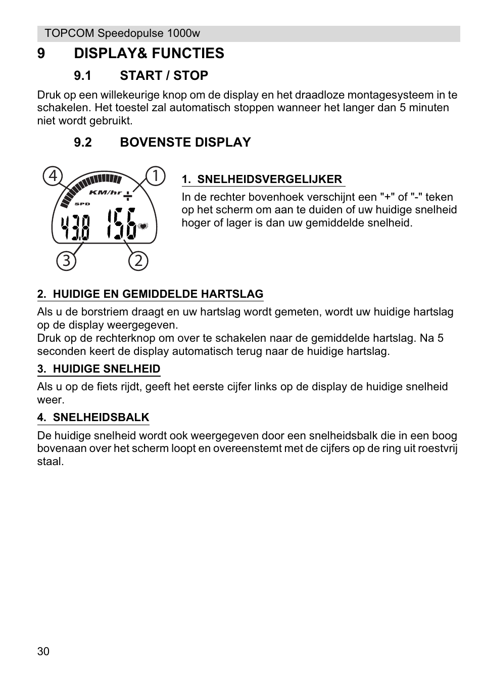 Topcom Speedopulse 1000W User Manual | Page 30 / 88