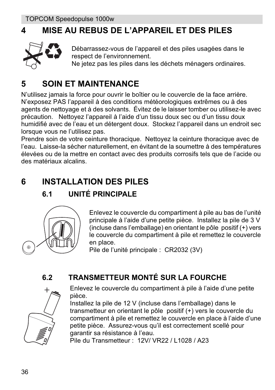 Topcom Speedopulse 1000W User Manual | Page 36 / 88