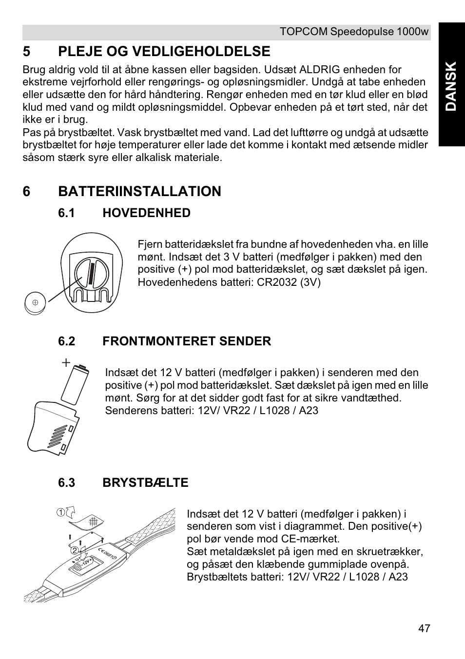 Topcom Speedopulse 1000W User Manual | Page 47 / 88