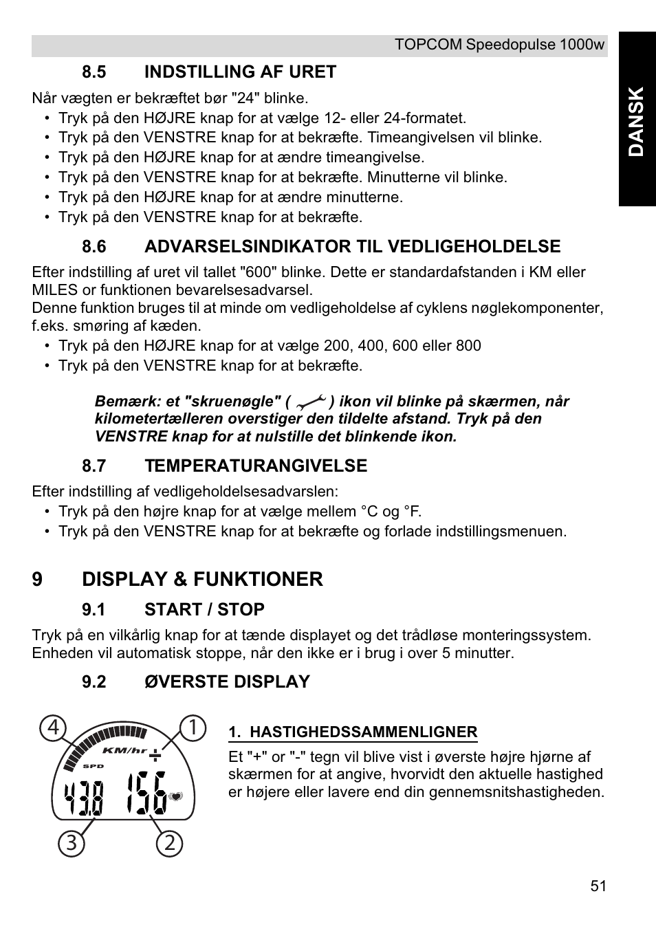 Topcom Speedopulse 1000W User Manual | Page 51 / 88