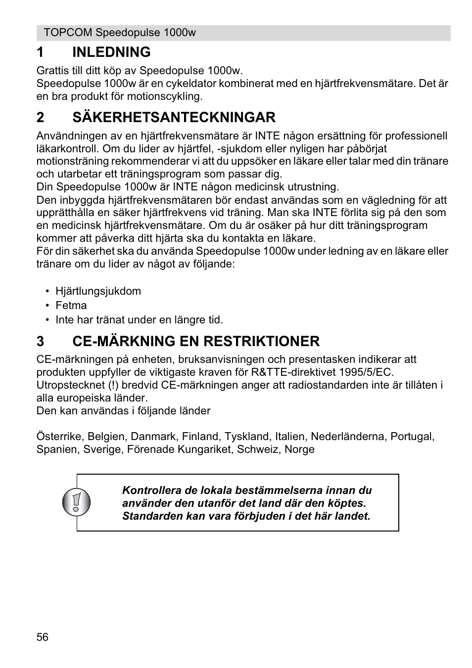 Topcom Speedopulse 1000W User Manual | Page 56 / 88