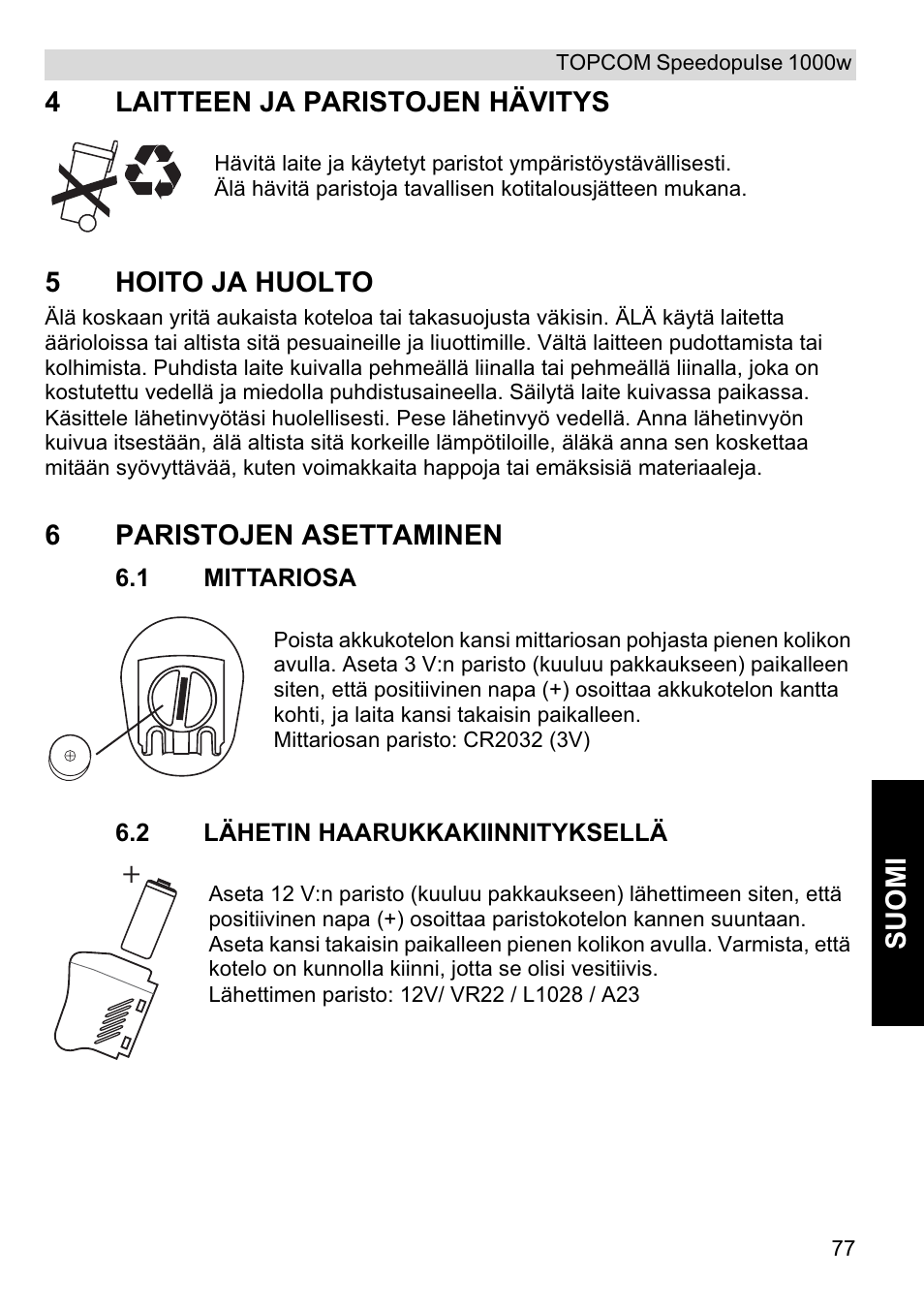 Topcom Speedopulse 1000W User Manual | Page 77 / 88