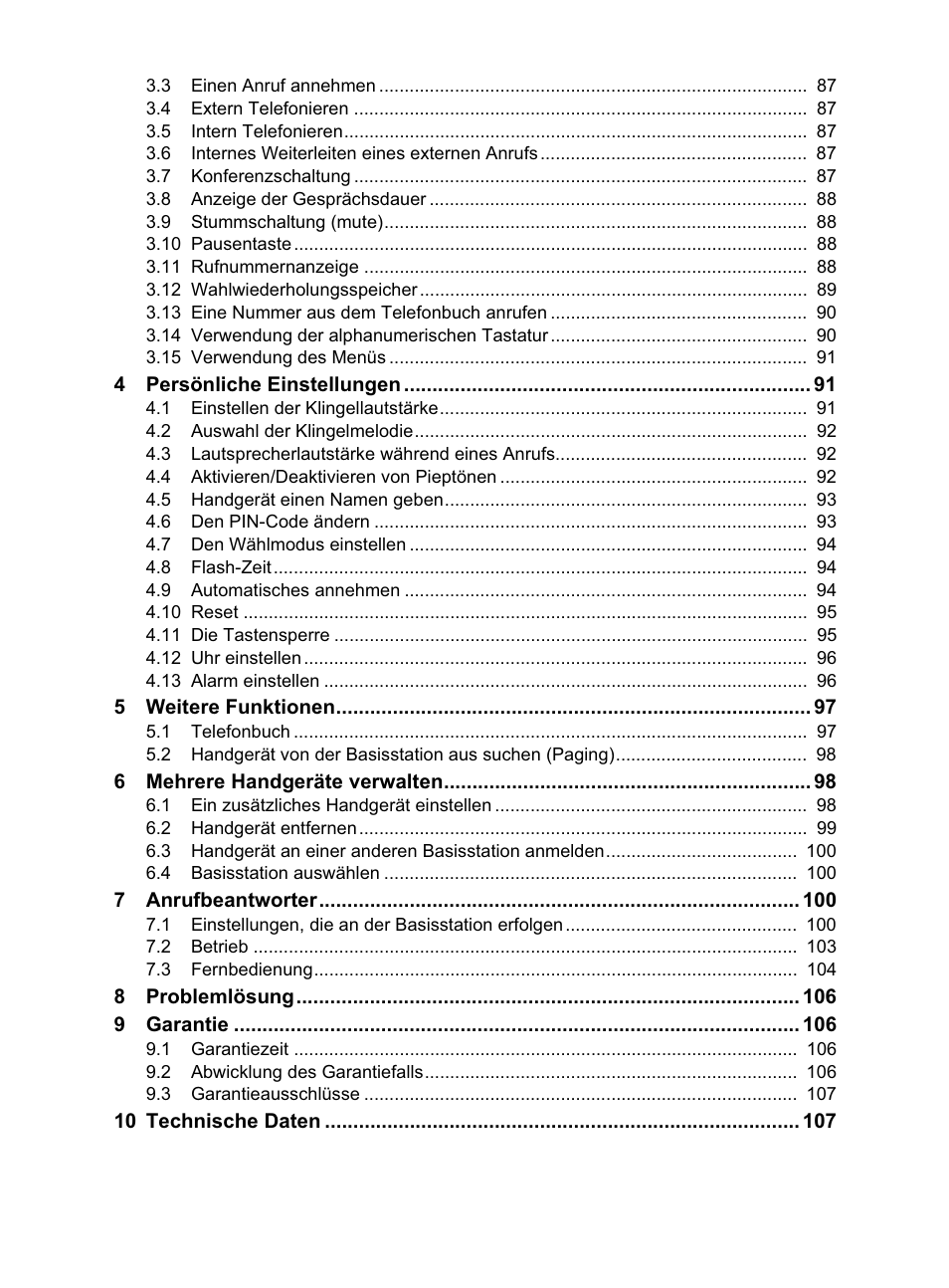 Topcom OG-T700 User Manual | Page 7 / 112