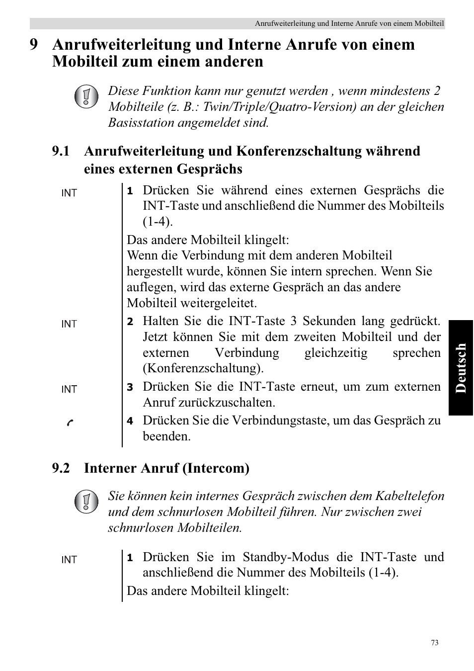 Topcom BUTLER 920 User Manual | Page 75 / 100