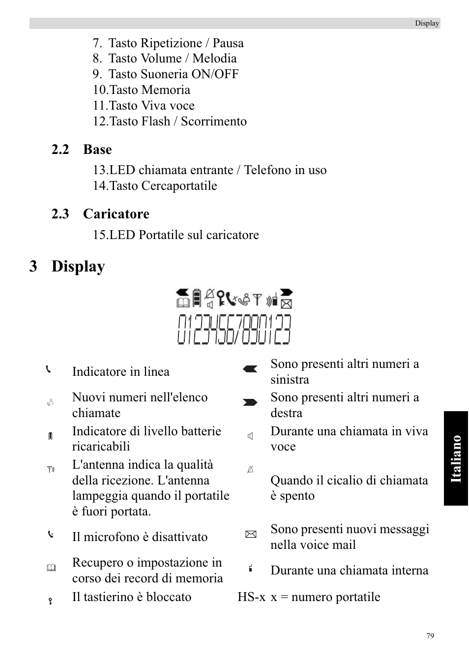 3 display | Topcom BUTLER 920 User Manual | Page 81 / 100