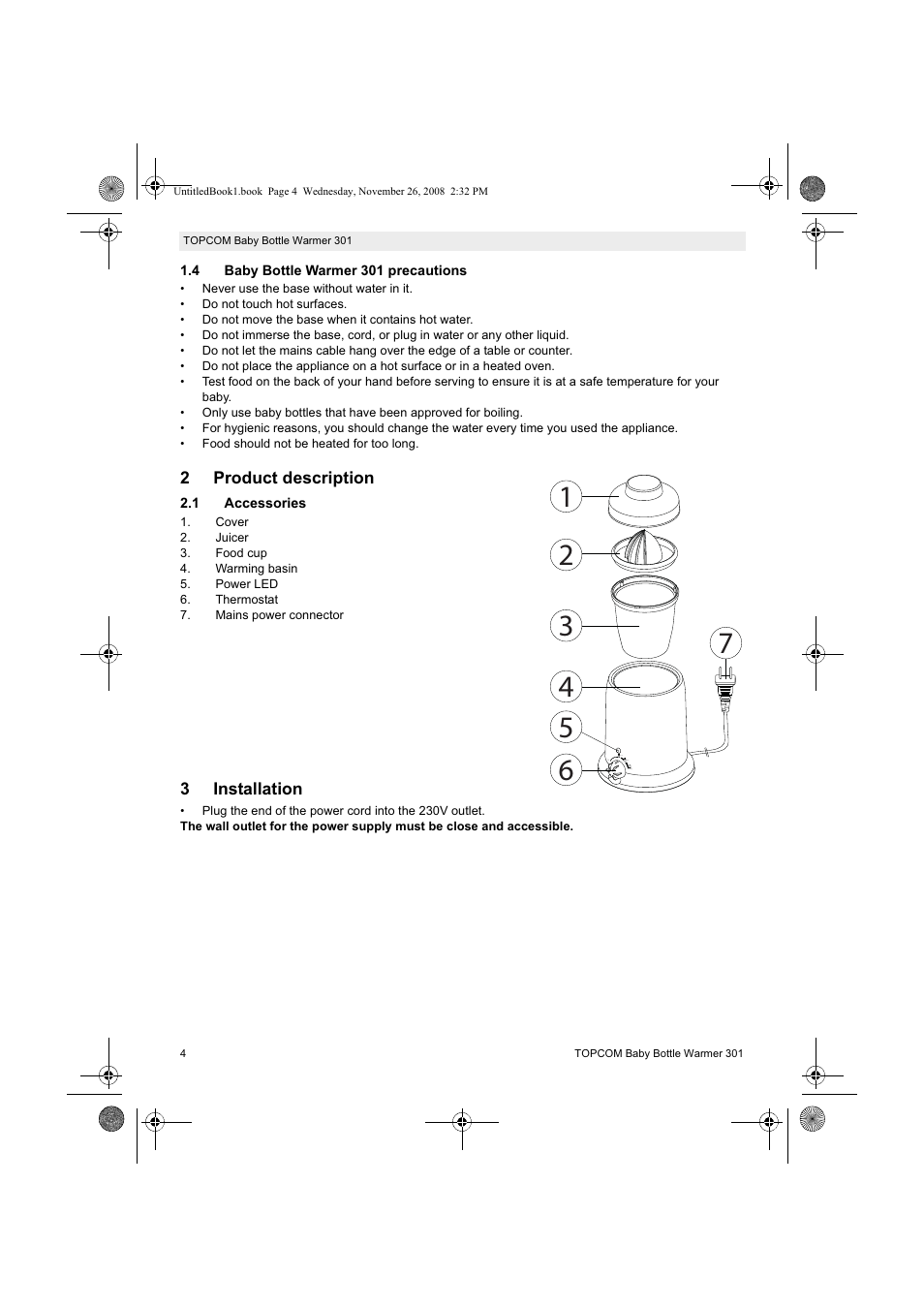 Topcom 301 User Manual | Page 4 / 84