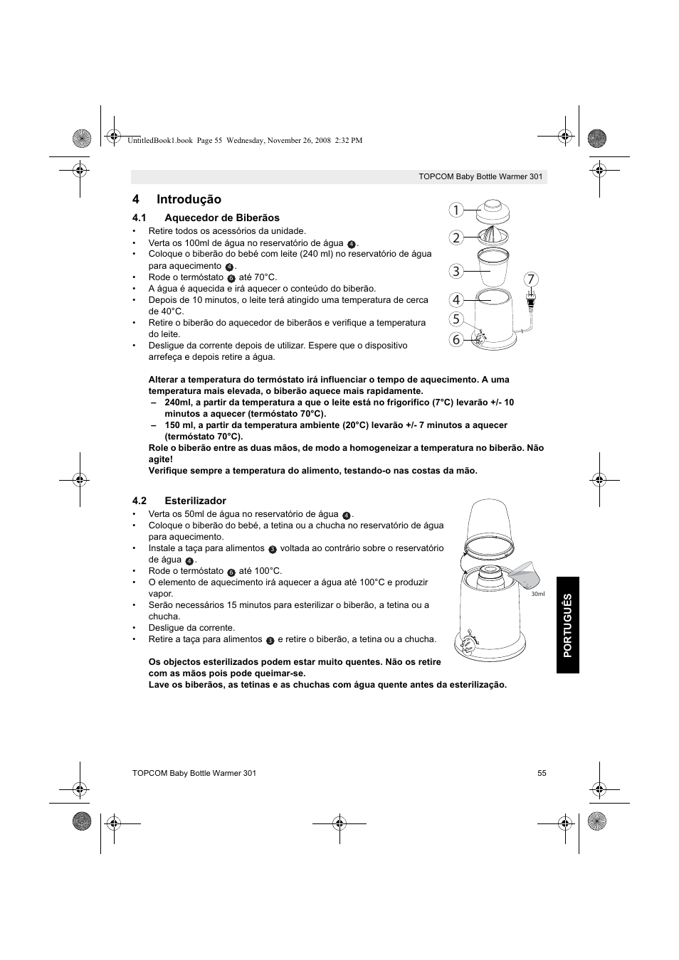 4introdução | Topcom 301 User Manual | Page 55 / 84