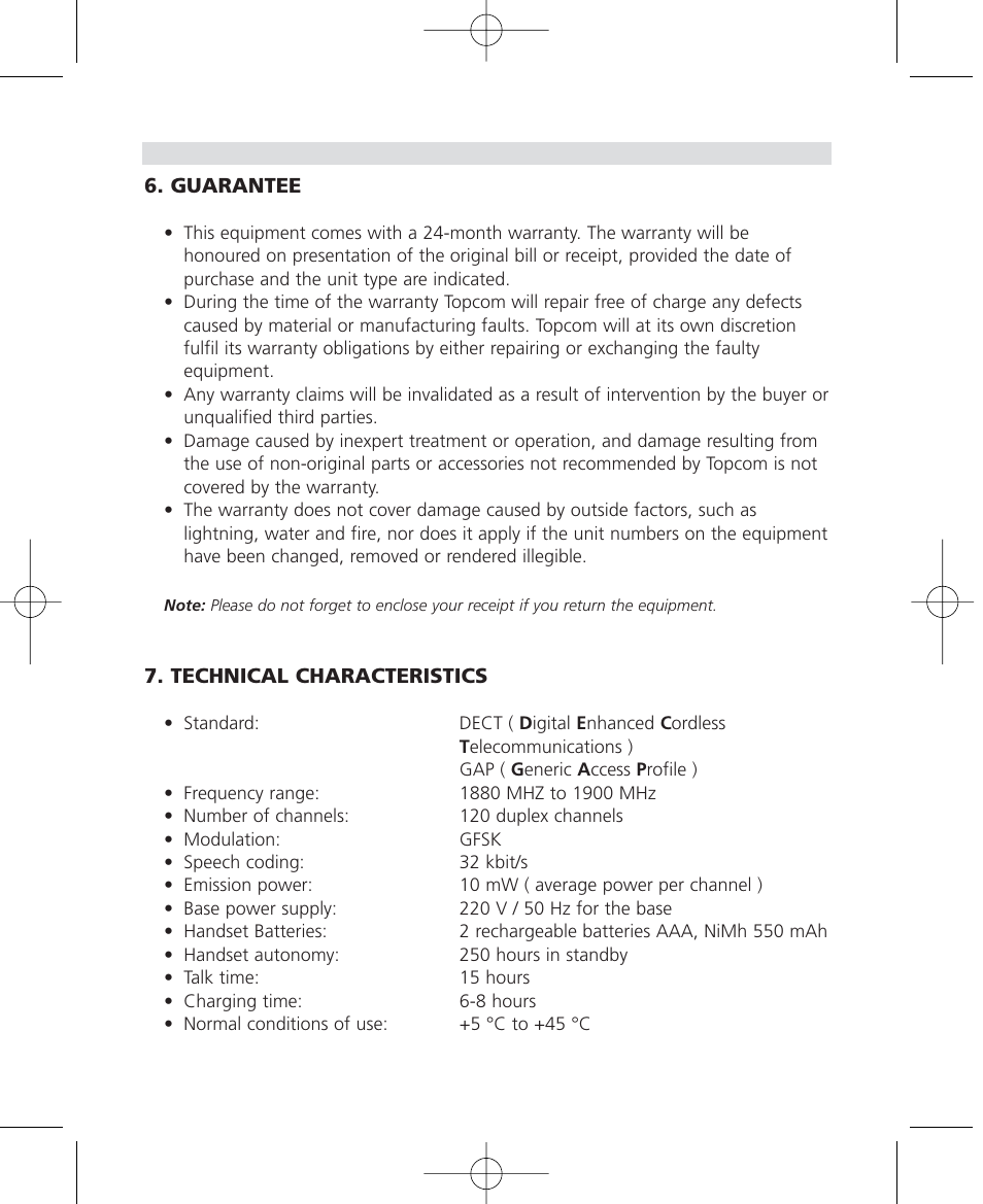 Topcom Butler 2510C User Manual | Page 30 / 90