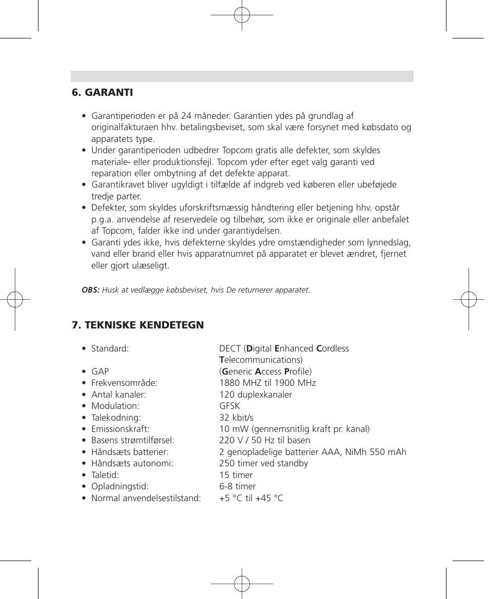 Topcom Butler 2510C User Manual | Page 68 / 90