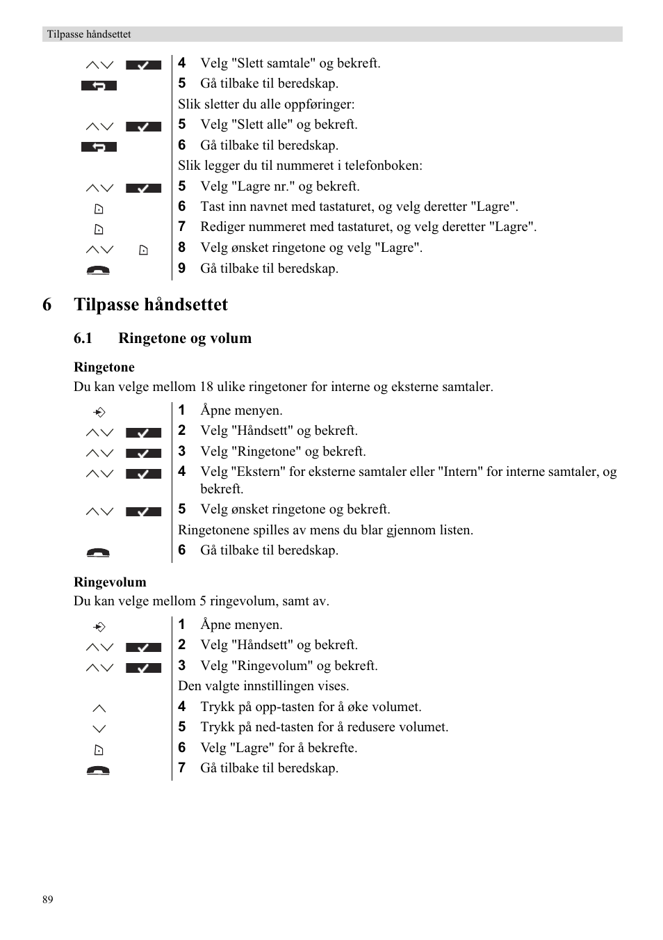 6tilpasse håndsettet | Topcom Butler 5750 User Manual | Page 100 / 144