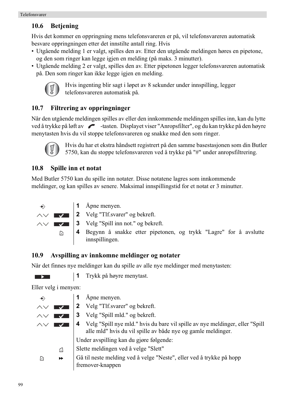 Topcom Butler 5750 User Manual | Page 110 / 144