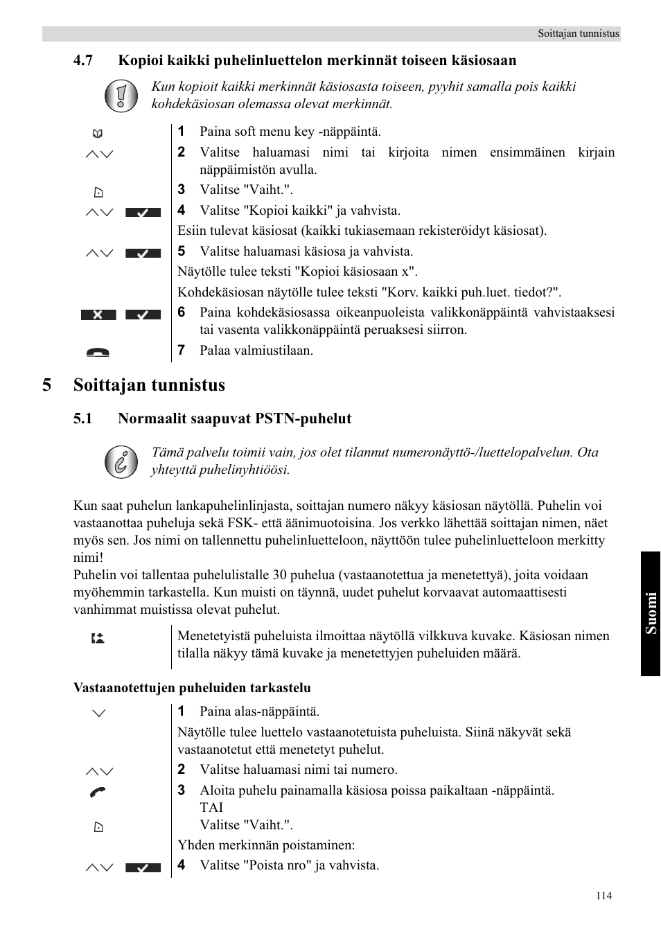 5soittajan tunnistus | Topcom Butler 5750 User Manual | Page 125 / 144