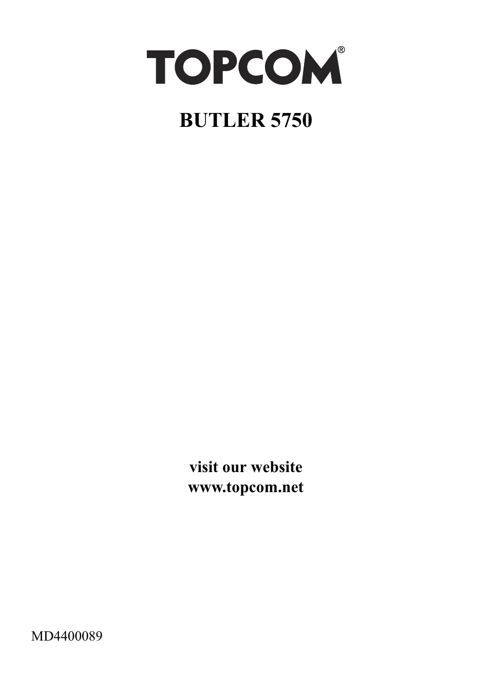 Butler 5750 | Topcom Butler 5750 User Manual | Page 144 / 144