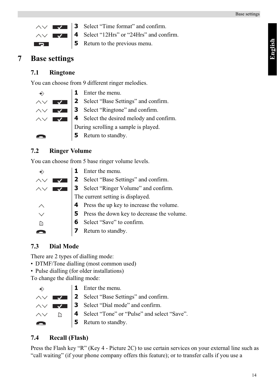 7base settings | Topcom Butler 5750 User Manual | Page 25 / 144