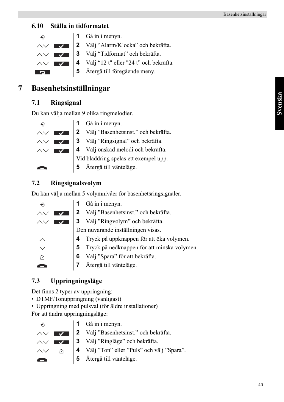 7basenhetsinställningar | Topcom Butler 5750 User Manual | Page 51 / 144