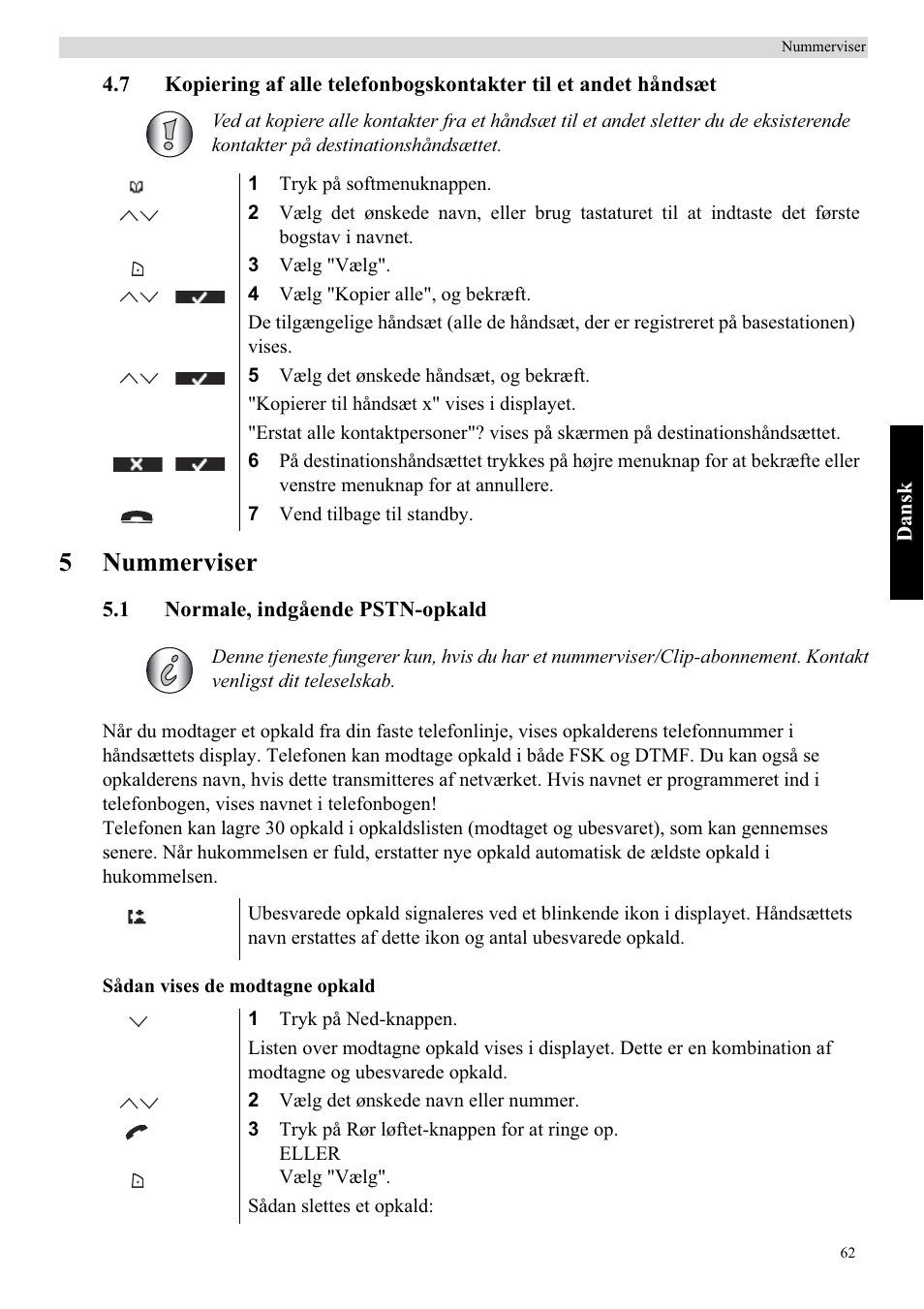 5nummerviser | Topcom Butler 5750 User Manual | Page 73 / 144
