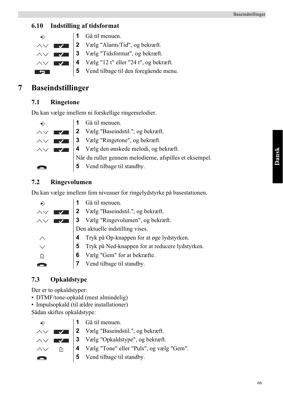 7baseindstillinger | Topcom Butler 5750 User Manual | Page 77 / 144