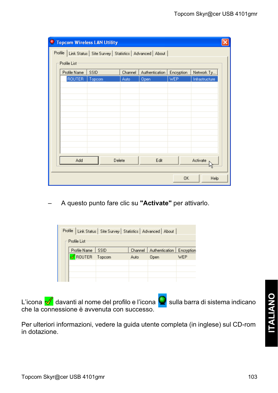 Italia no | Topcom Skyr@cer 4101GMR User Manual | Page 103 / 212