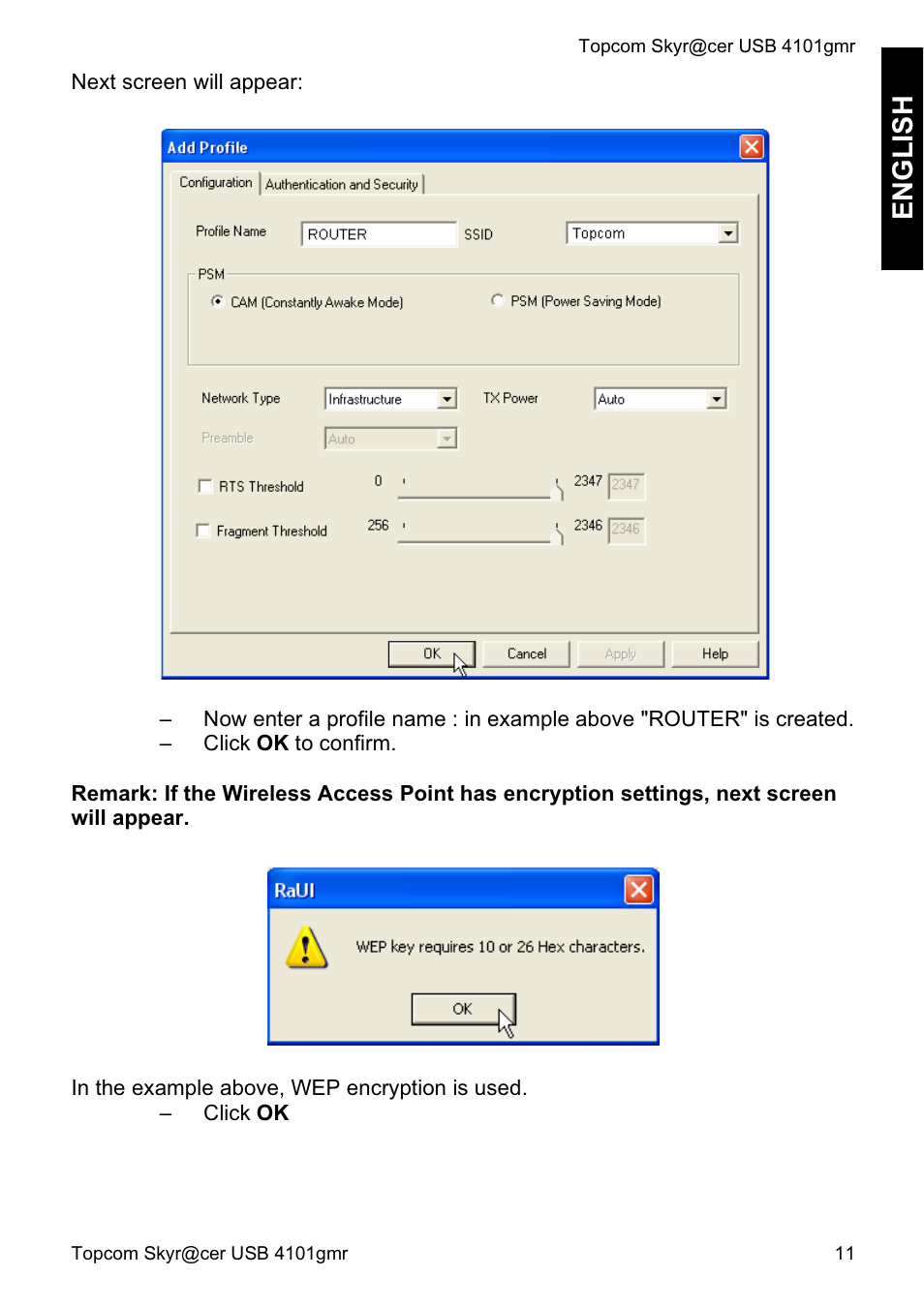 English | Topcom Skyr@cer 4101GMR User Manual | Page 11 / 212