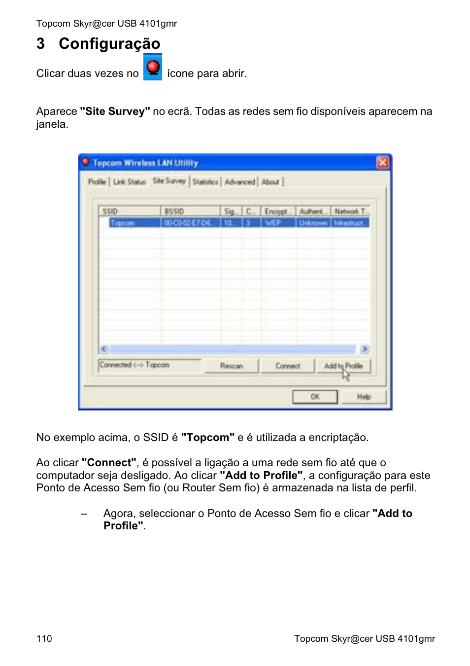 3 configuração | Topcom Skyr@cer 4101GMR User Manual | Page 110 / 212