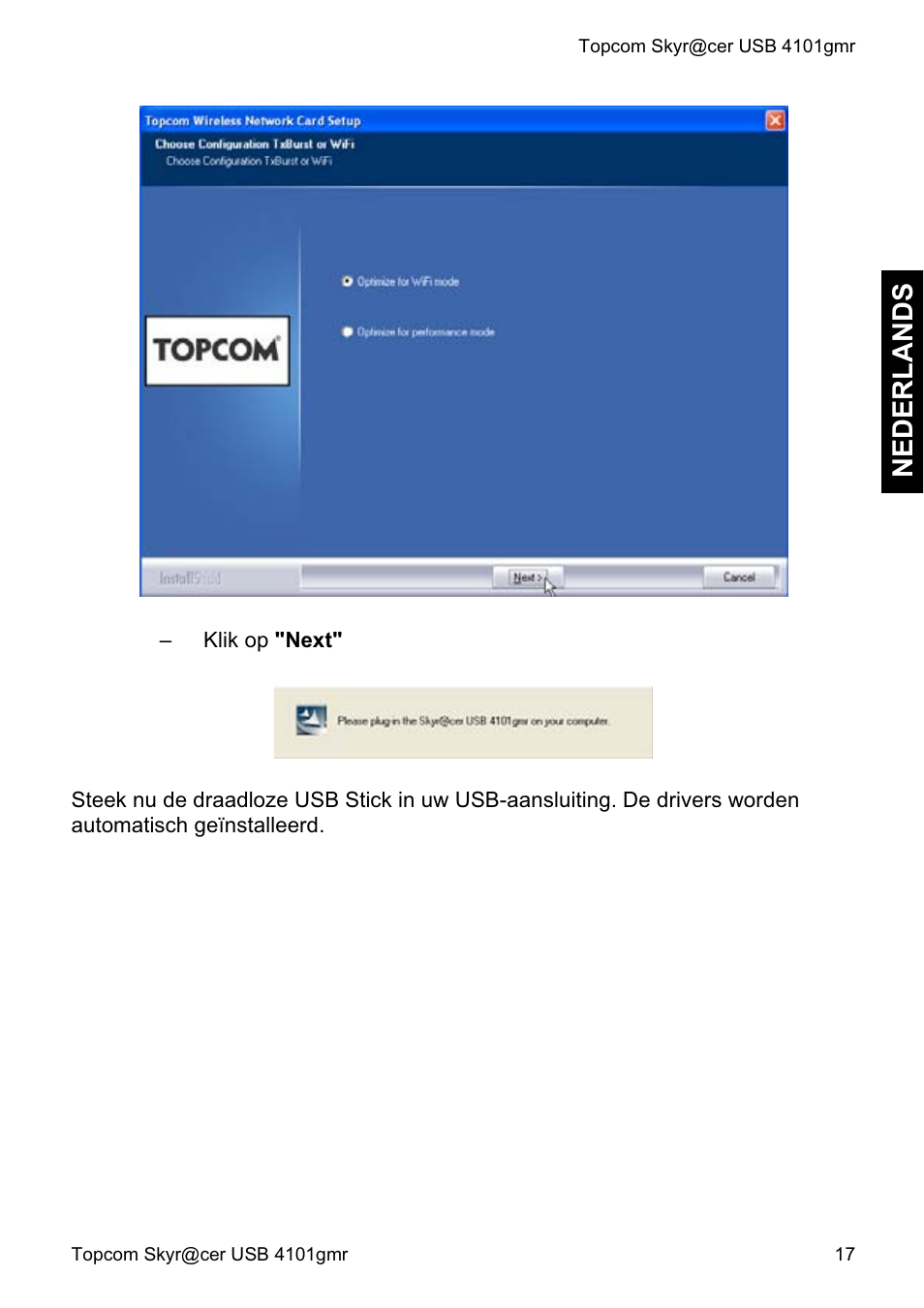 Neder land s | Topcom Skyr@cer 4101GMR User Manual | Page 17 / 212