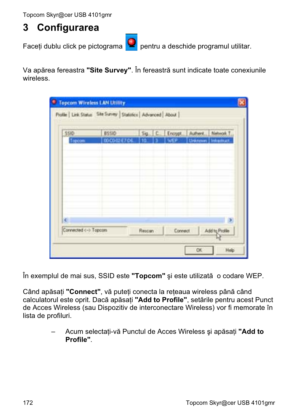 3 configurarea | Topcom Skyr@cer 4101GMR User Manual | Page 172 / 212