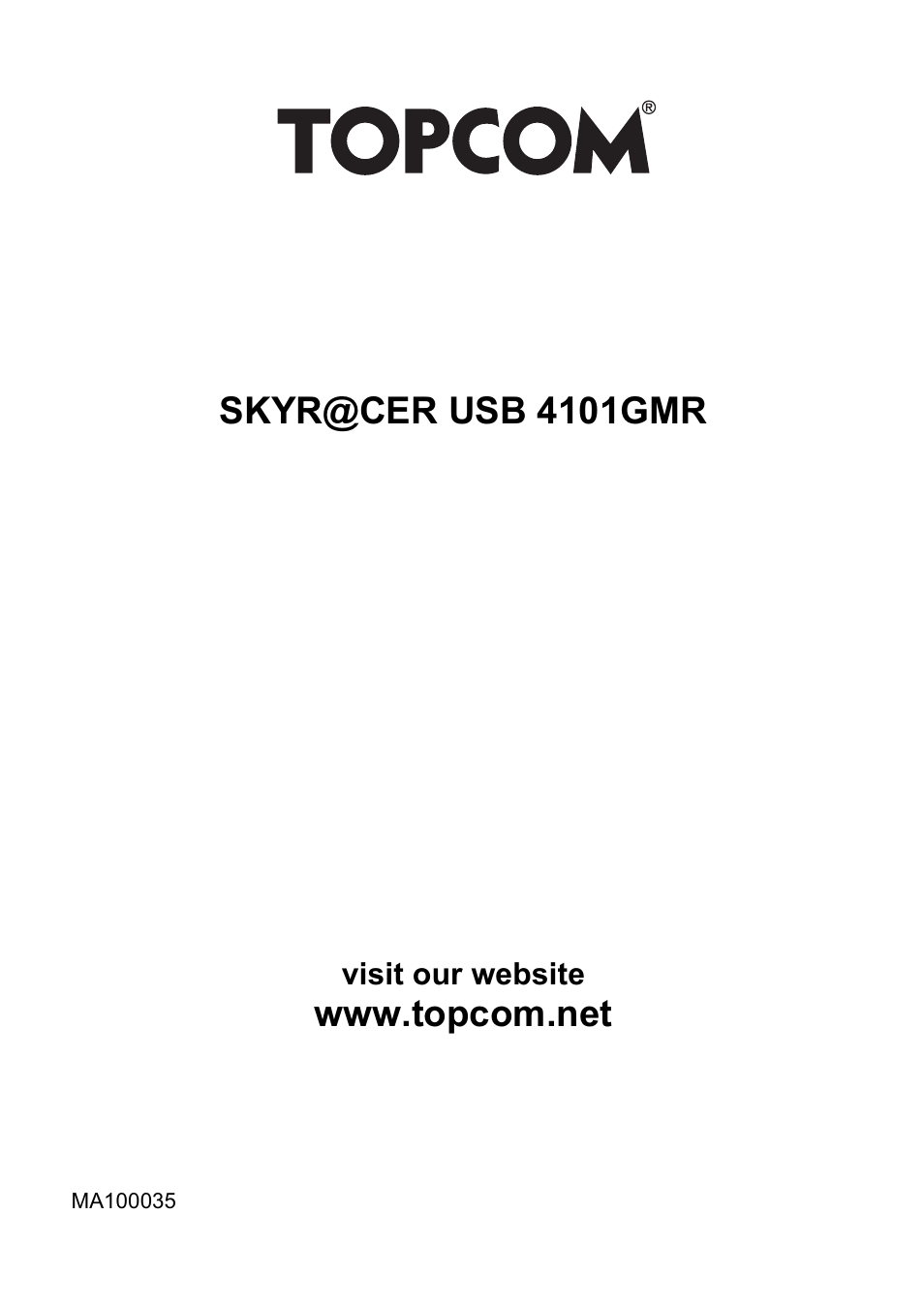 Skyr@cer usb 4101gmr | Topcom Skyr@cer 4101GMR User Manual | Page 212 / 212