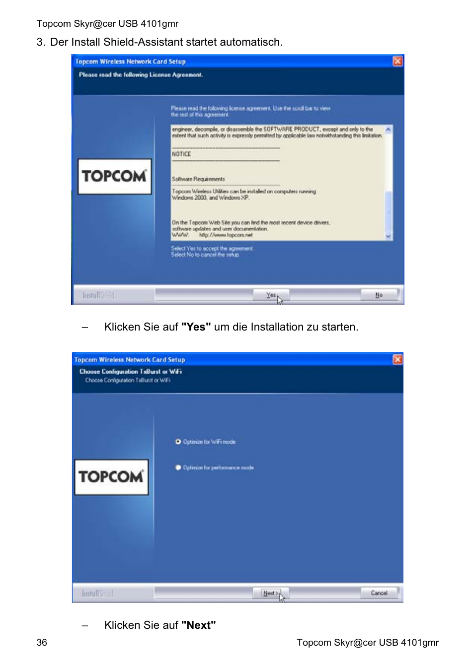 Topcom Skyr@cer 4101GMR User Manual | Page 36 / 212