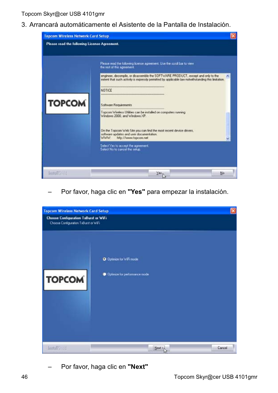 Topcom Skyr@cer 4101GMR User Manual | Page 46 / 212