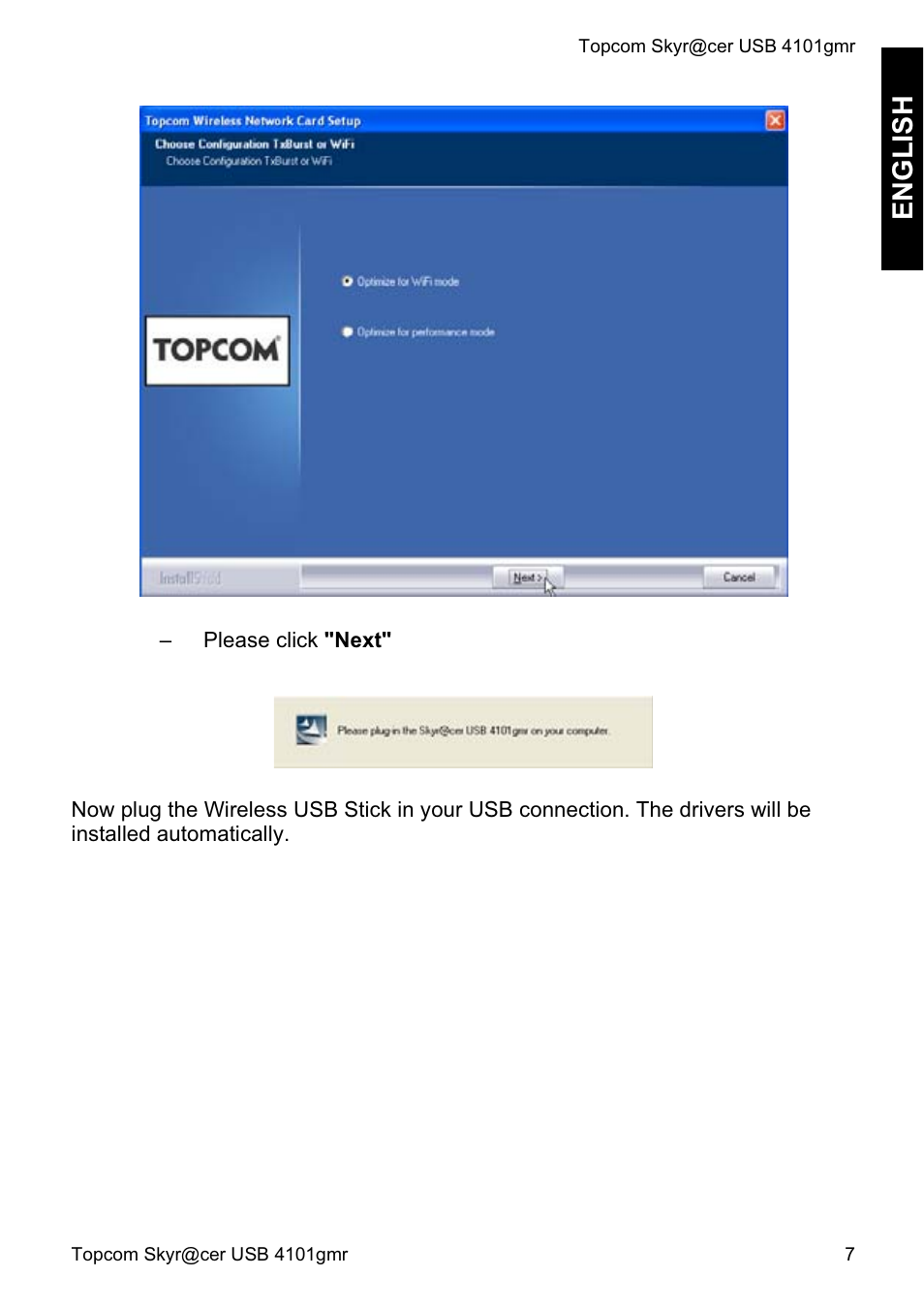 English | Topcom Skyr@cer 4101GMR User Manual | Page 7 / 212