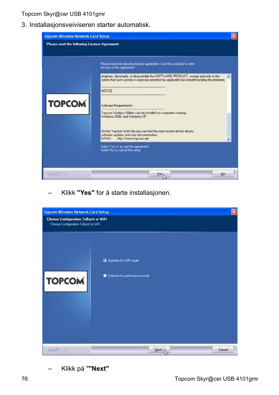 Topcom Skyr@cer 4101GMR User Manual | Page 76 / 212