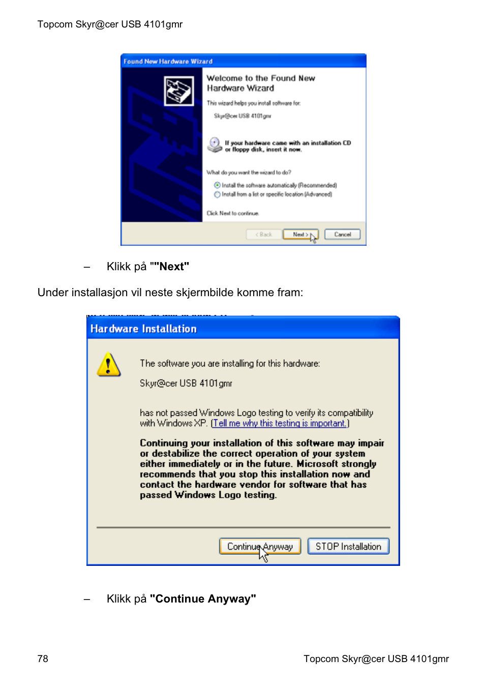 Topcom Skyr@cer 4101GMR User Manual | Page 78 / 212