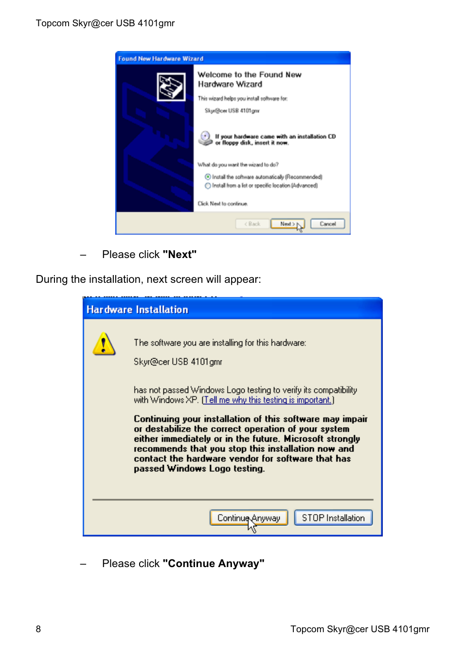 Topcom Skyr@cer 4101GMR User Manual | Page 8 / 212