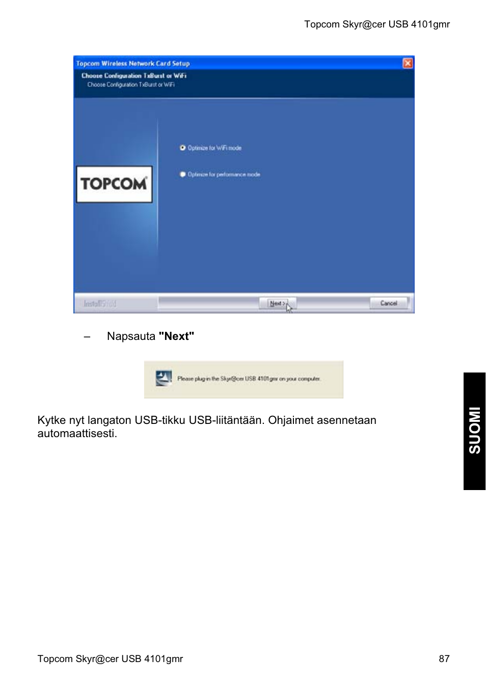 Su om i | Topcom Skyr@cer 4101GMR User Manual | Page 87 / 212