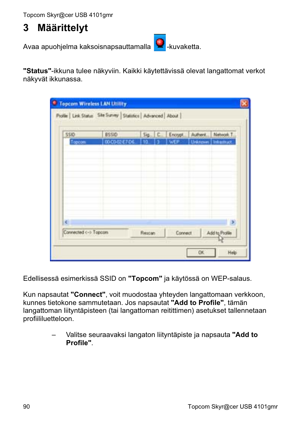 3 määrittelyt | Topcom Skyr@cer 4101GMR User Manual | Page 90 / 212