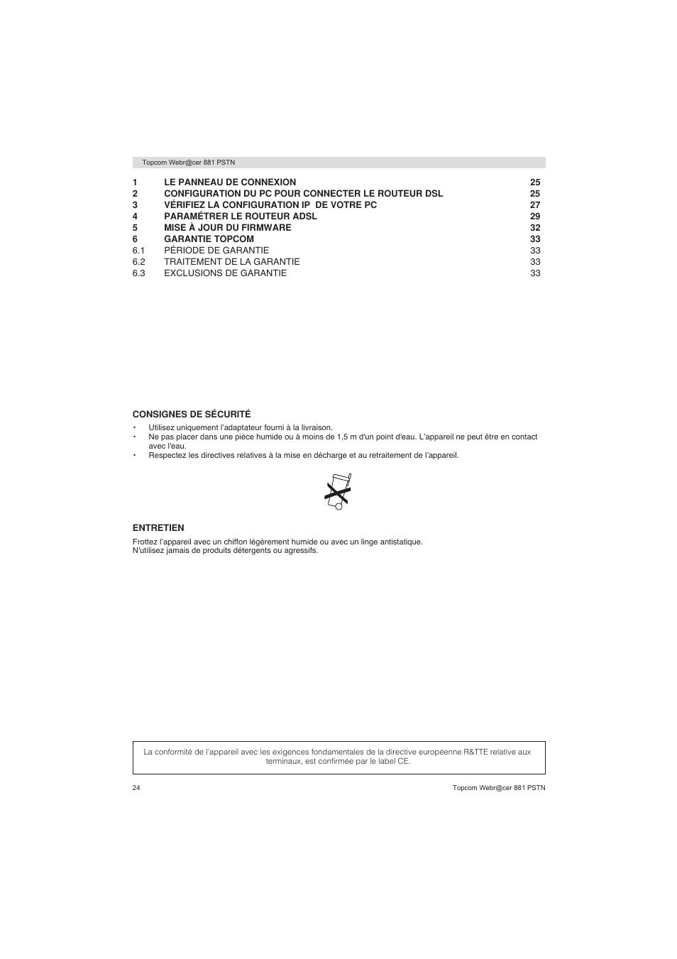 Topcom Webracer 881 PSTN User Manual | Page 24 / 96