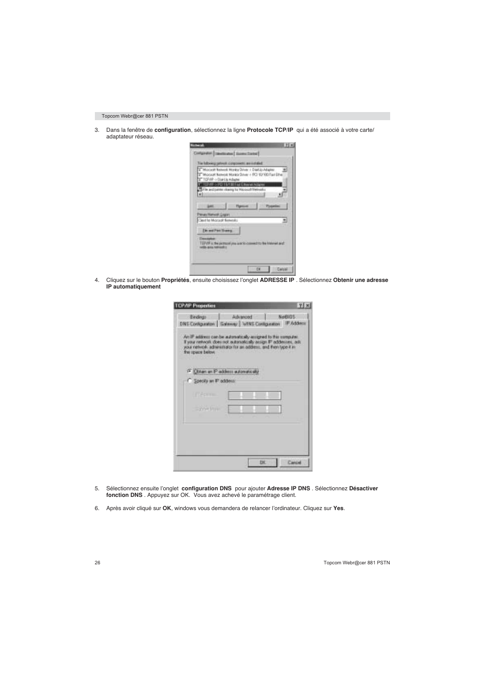 Topcom Webracer 881 PSTN User Manual | Page 26 / 96