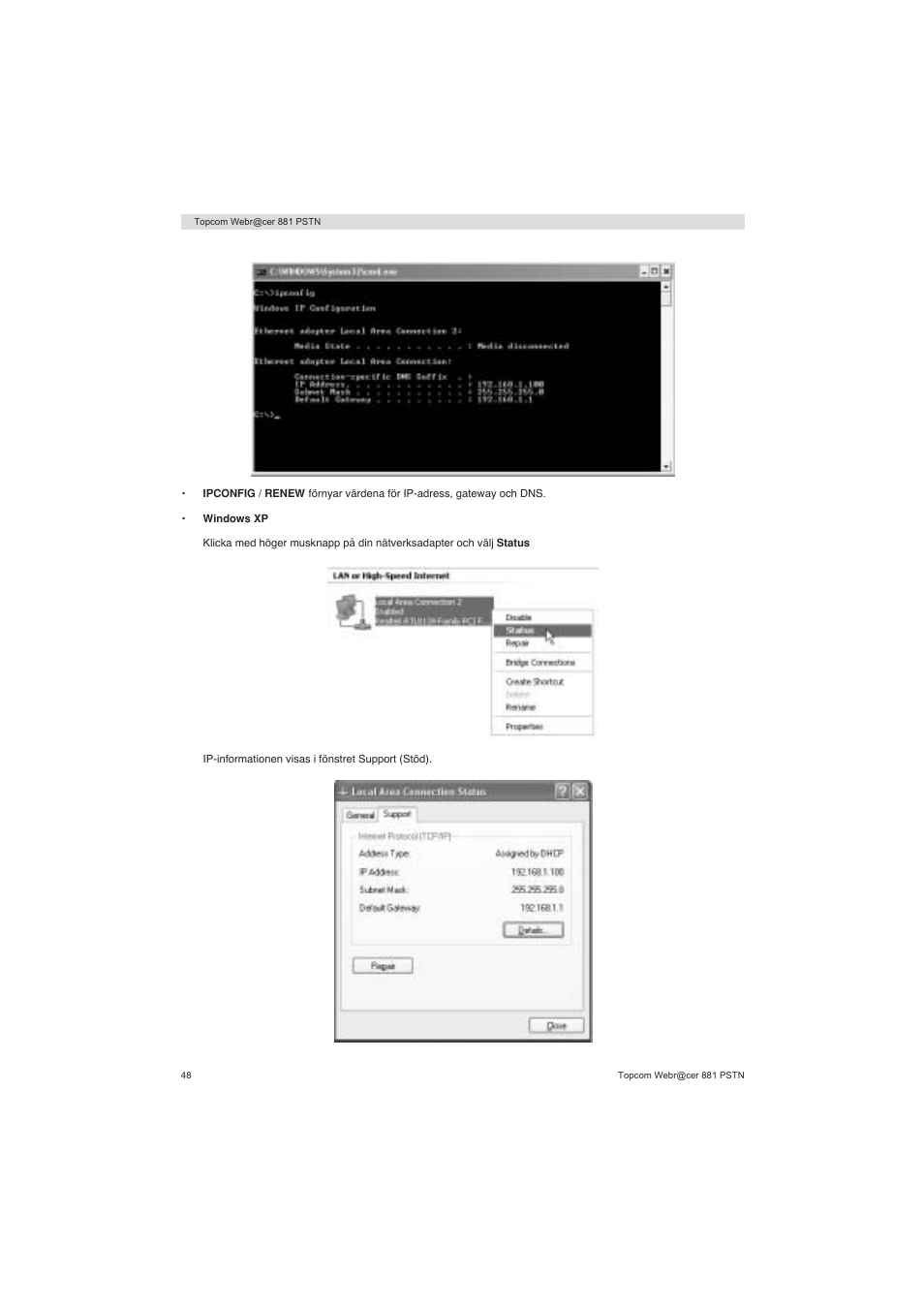 Topcom Webracer 881 PSTN User Manual | Page 48 / 96